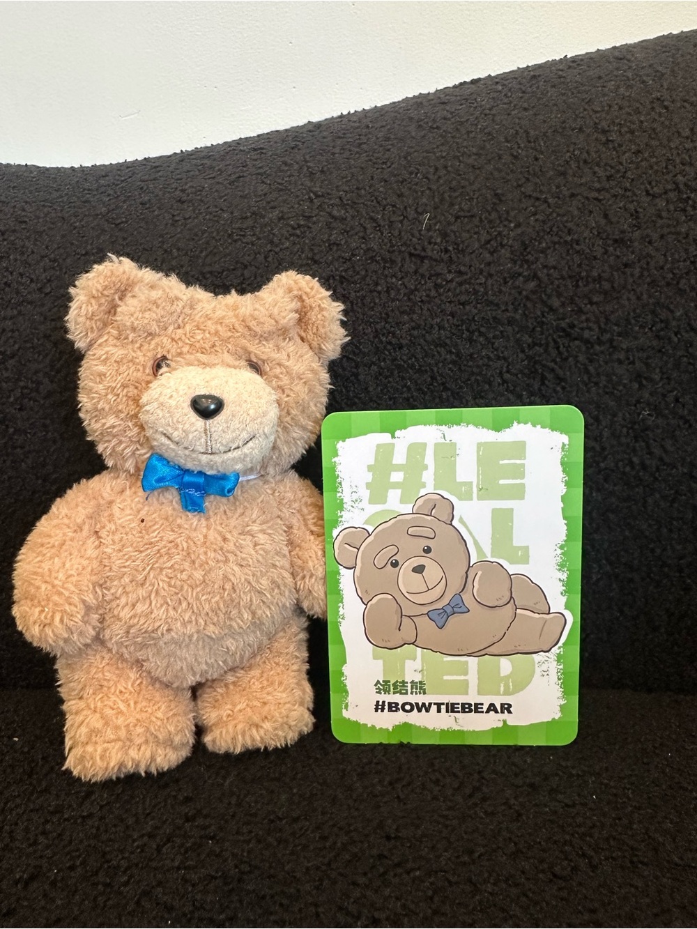 POP MART Ted 2 keychain plushie-Bow Tie Bear